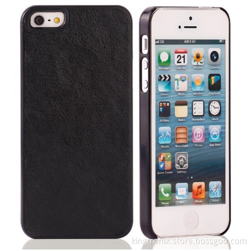 Flat Leather Skin Case for iPhone 5 (KT-11028)